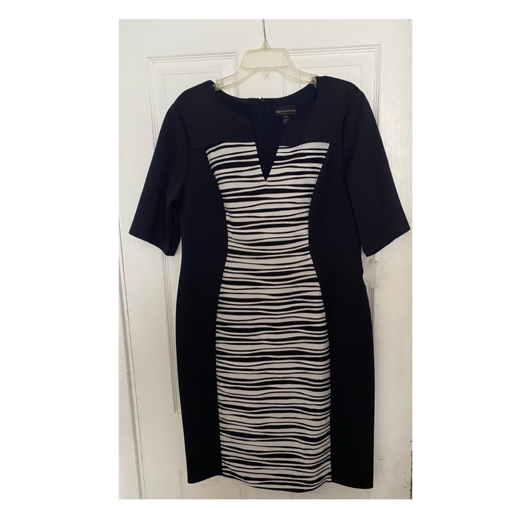 Plus Size Navy Blue Dress